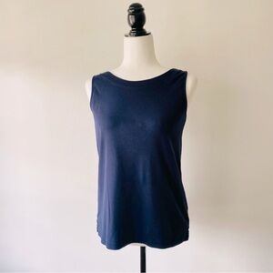 Ink Blue Pima Cotton Tank Top